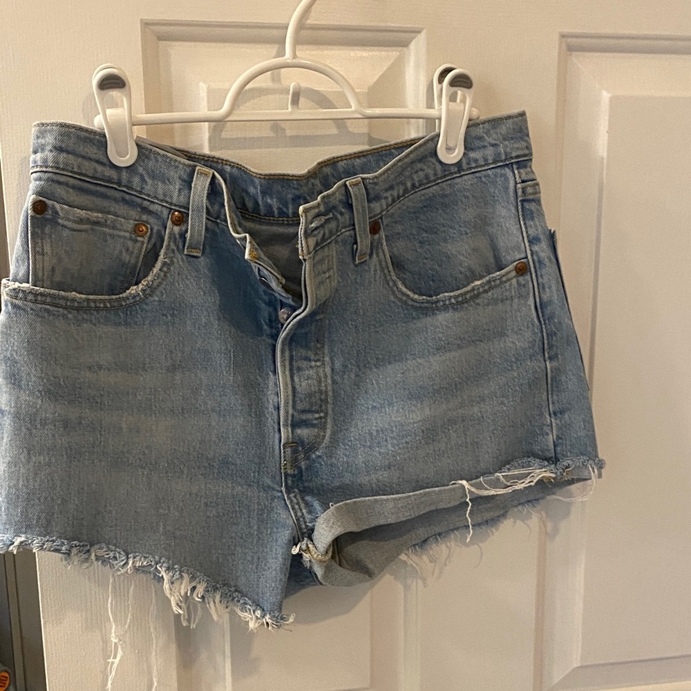 Levi's Light Blue Jean Shorts